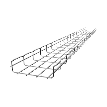 Cablofil 24"WX4"DX10'L CABLE TRAY, STRAIGHT SECTION, ELECTRO-ZINC 220316